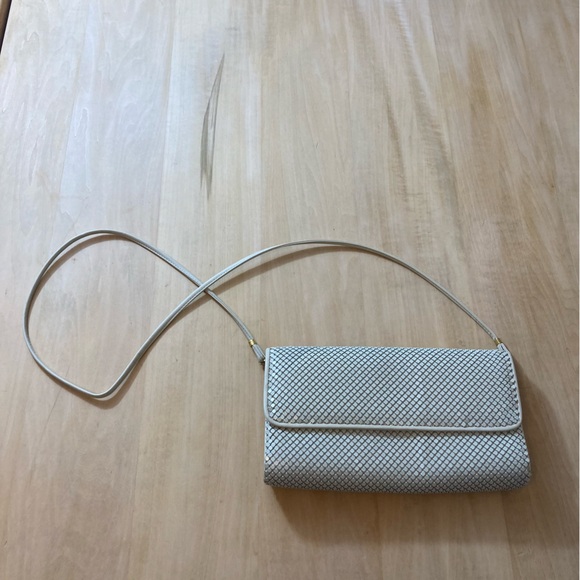 Whiting and David Vintage Cream Metal Mesh Clutch - Picture 2 of 6